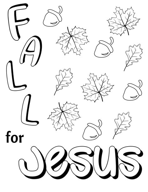 fall christian coloring pages