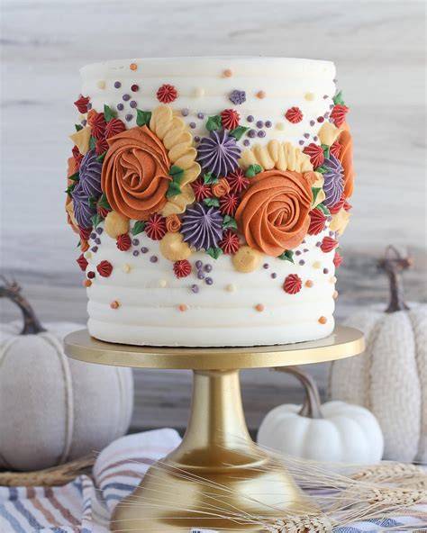fall color cakes