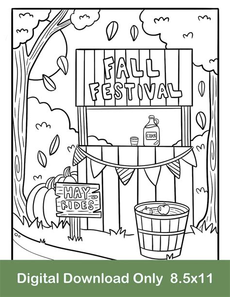 fall festival coloring pages