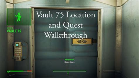 Fallout 4 Vault 75 Walkthrough