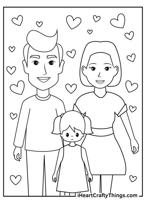 family coloring pages pdf