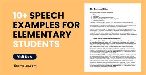 famous speeches for elementary students