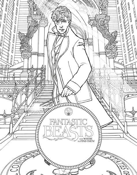 fantastic beasts coloring pages