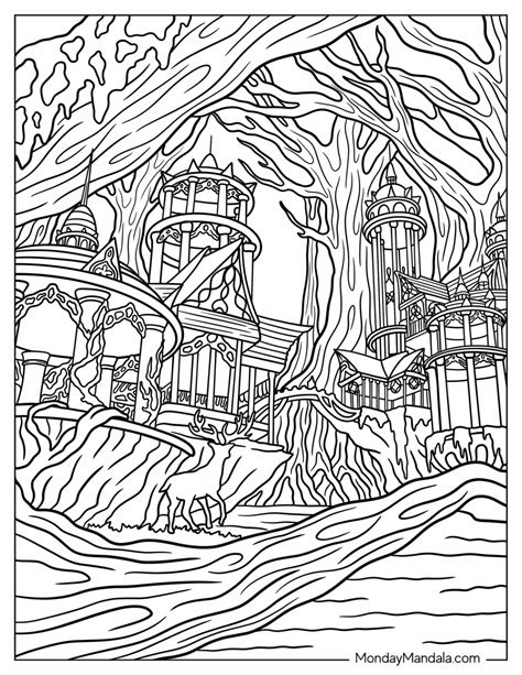 fantasy coloring pages