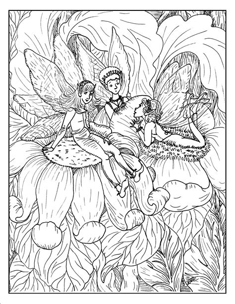 fantasy coloring pages for adults