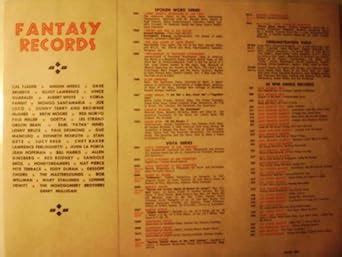 Fantasy Records Catalog