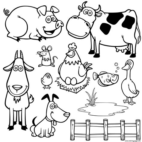 farm animal coloring sheet