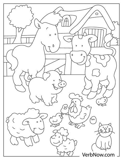 farm animals to color and print