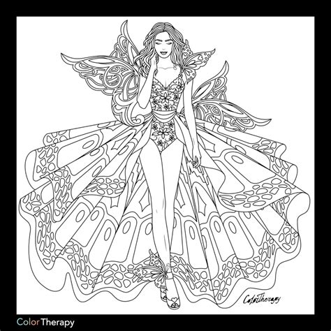 fashion coloring book for adults