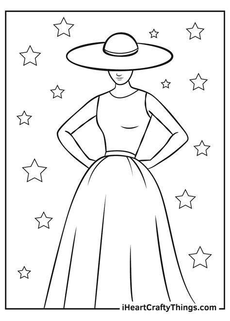 fashion coloring pages