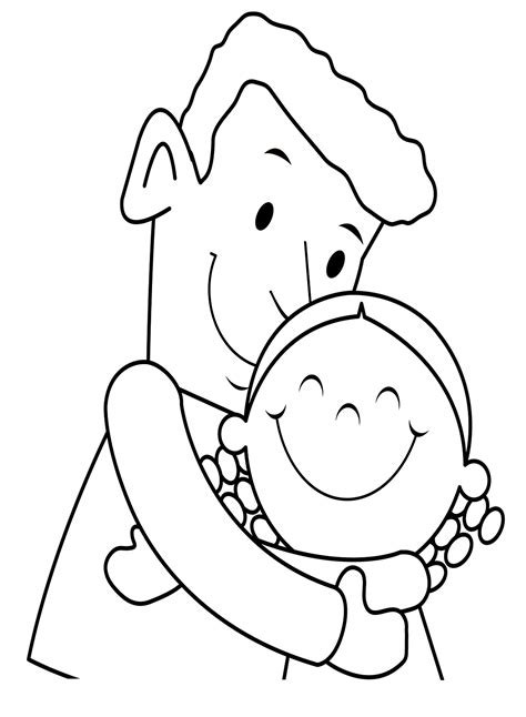 father daughter coloring pages