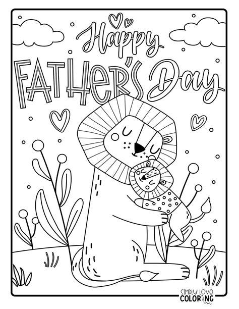 fathers day coloring