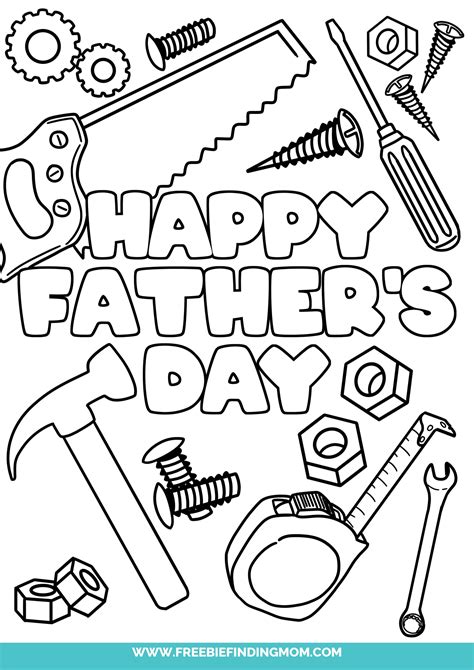 fathers day coloring sheet