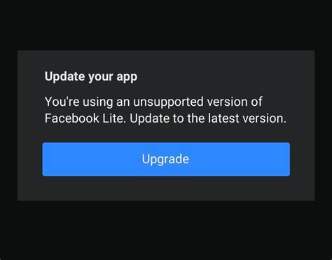 fb lite error