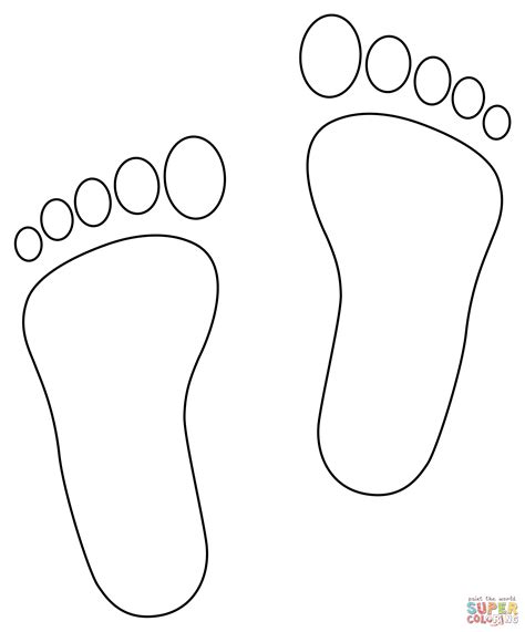 feet coloring pages