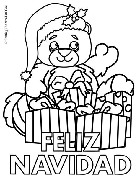 feliz navidad coloring pages