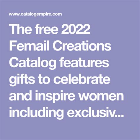 Female Creations Catalog