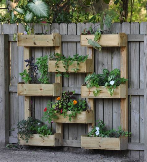 fence planter box ideas