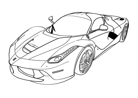 ferrari coloring pages