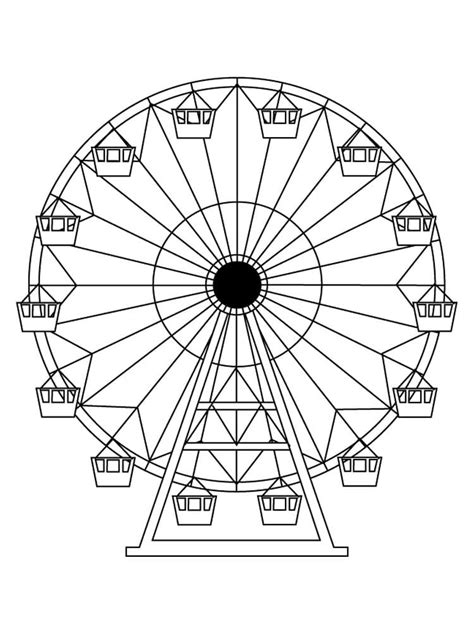 ferris wheel coloring pages