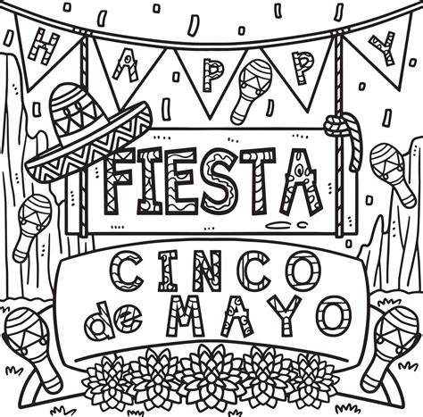 fiesta coloring pages