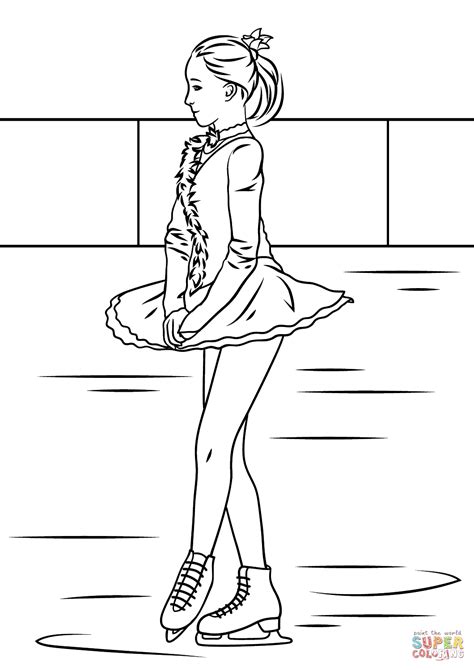 figure skating coloring pages