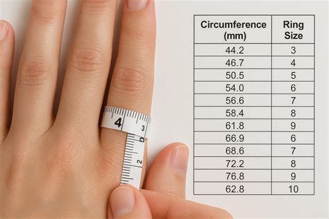 Finger Ring Measurement Chart