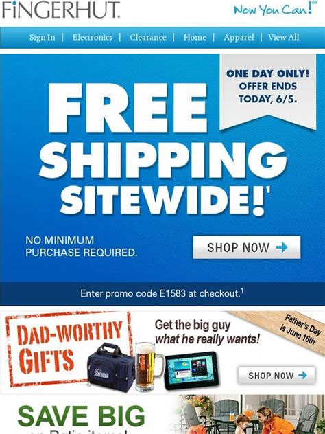 Fingerhut Catalog Free Shipping Code