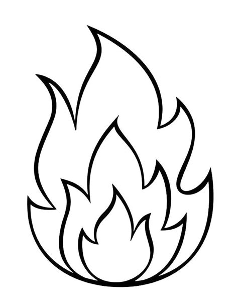 fire coloring pages