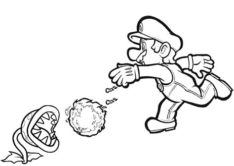 fire mario coloring pages