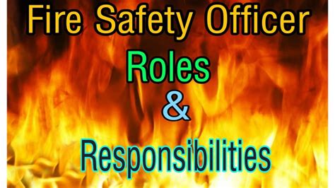 fire safety officers regulations and standards