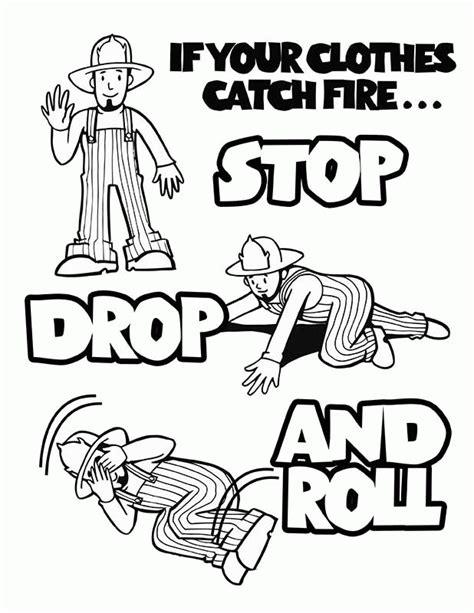 fire safety week coloring pages