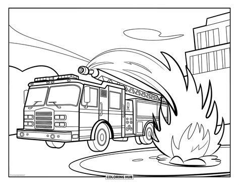 fire truck coloring sheet