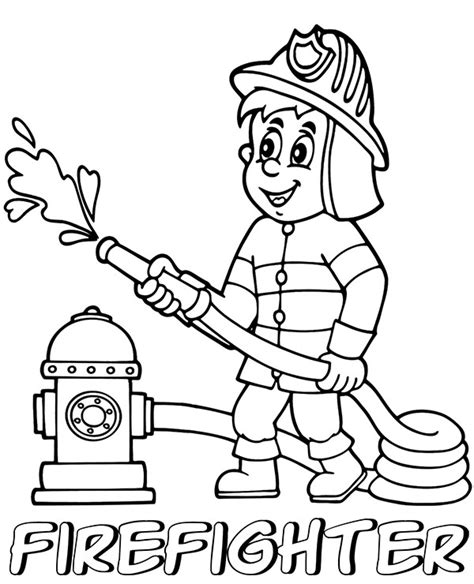firefighter coloring pages pdf