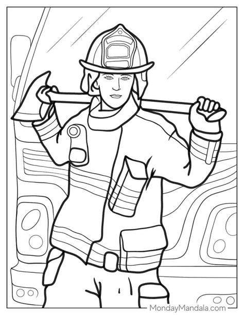 firefighter coloring pages pdf