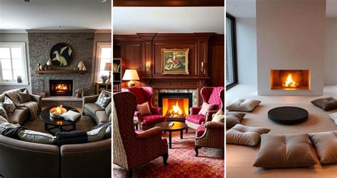fireplace with seating