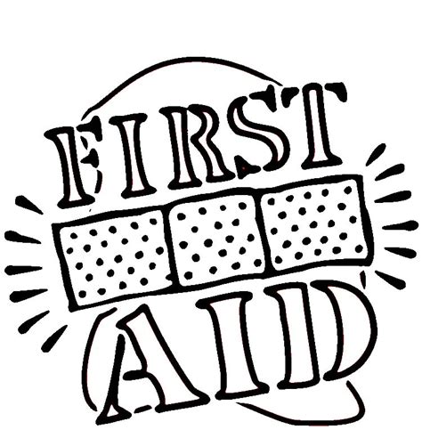 first aid coloring pages