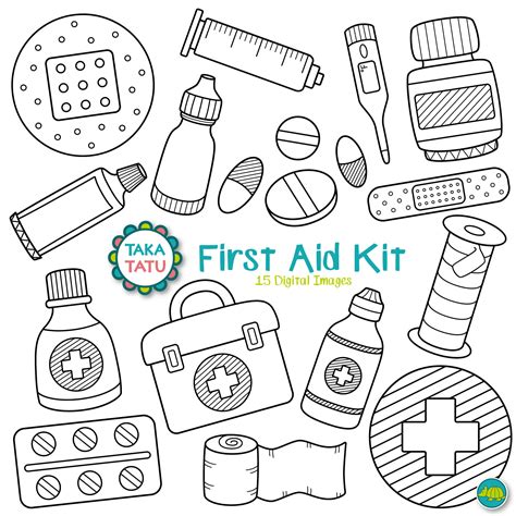 first aid coloring pages