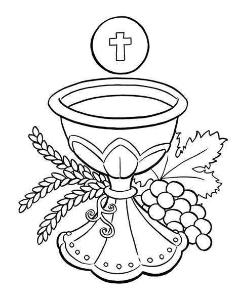 first communion coloring pages
