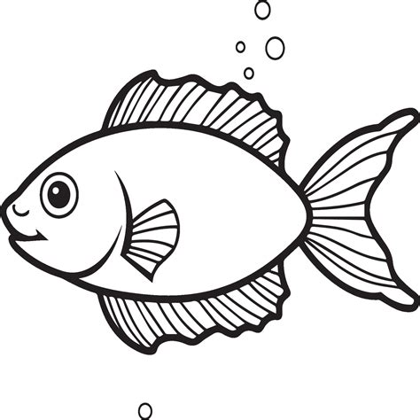 fish outline for coloring