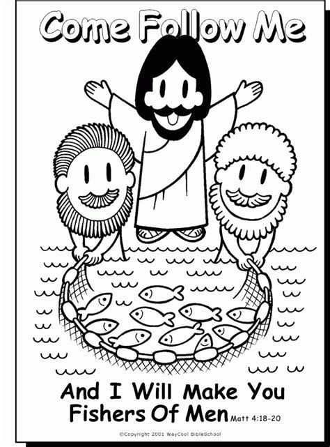 fishers of men coloring pages