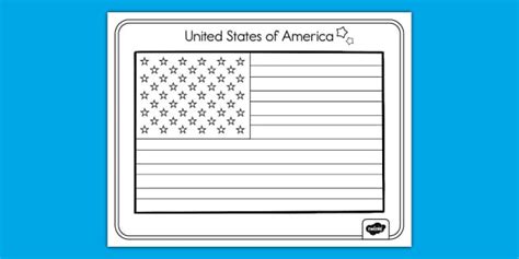 flag coloring sheet