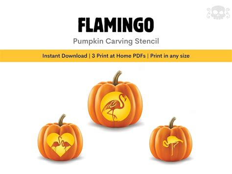 flamingo pumpkin carving