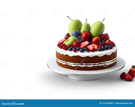 flat round cake topped with fruit