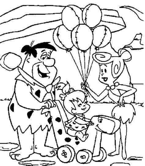 flinstone coloring pages