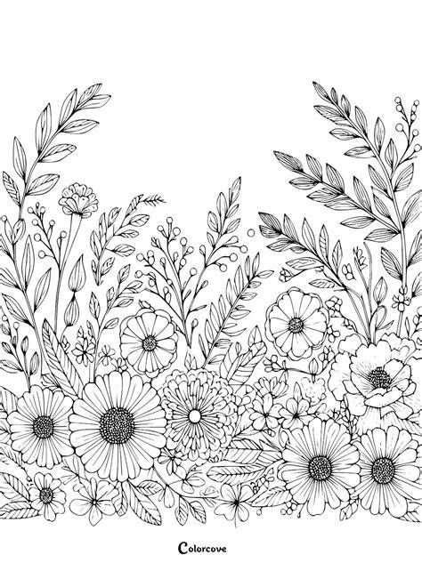 floral design coloring pages