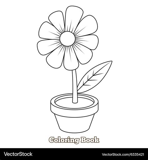 flower cartoon coloring