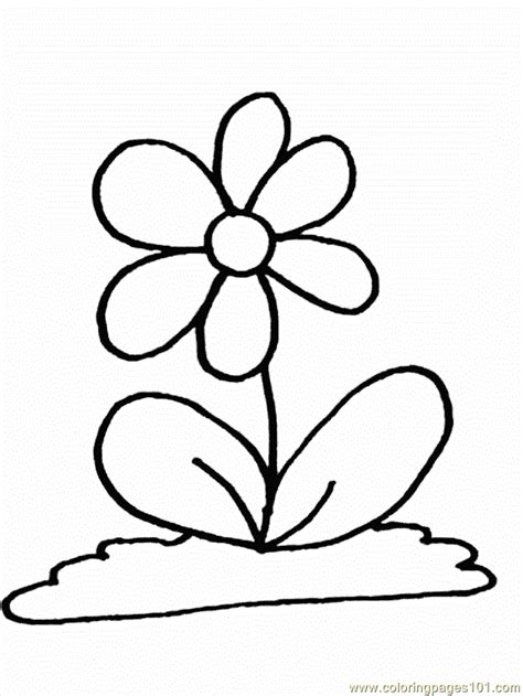 flower cartoon coloring pages