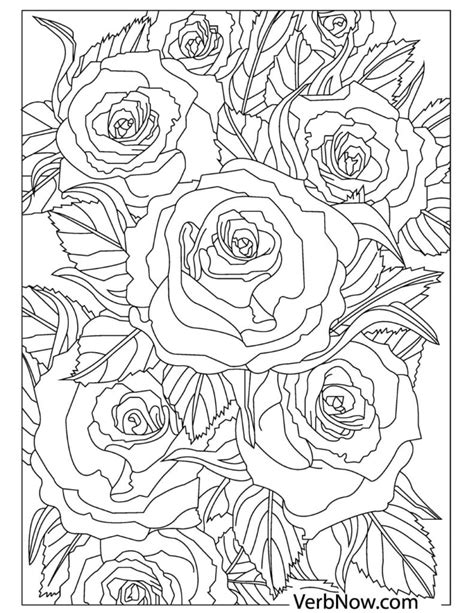 flower coloring book pdf