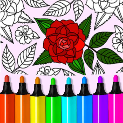 flower coloring games